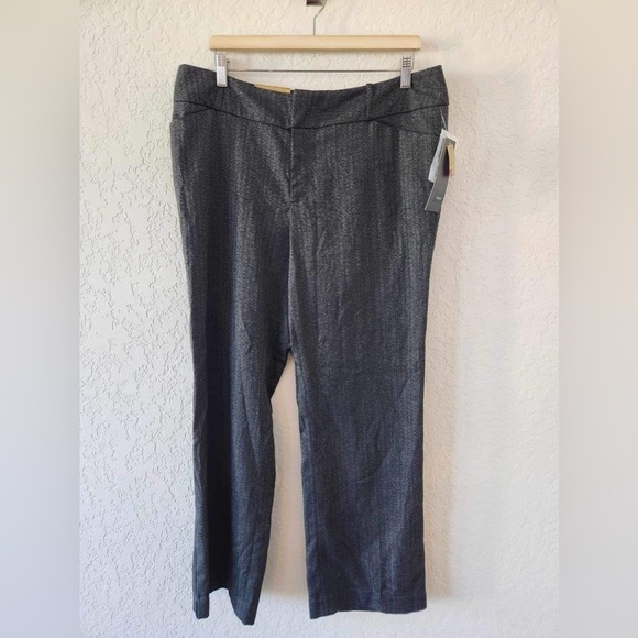 Mossimo Mid Waist & Curvy Hip Gray Trousers Size 16 - Picture 1 of 10